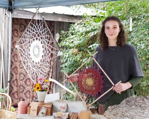 Annabella Duthie, a guest artisan at the Cordwood Studio of Zoe Lianga at the Perth Autumn Studio, which took place last weekend along with the BackRoads Studio Tour in North Frontenac.